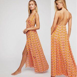 Free People Siren Maxi Wrap Dress M